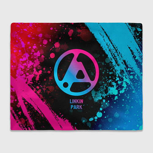 Плед Linkin Park 2024 - neon gradient / 3D-Велсофт – фото 1