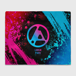 Плед Linkin Park 2024 - neon gradient