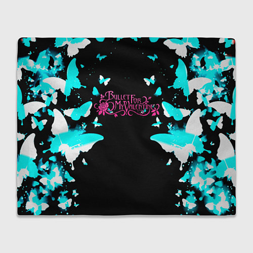 Плед Bullet for my valentine бабочки / 3D-Велсофт – фото 1