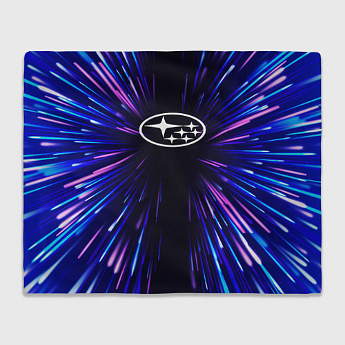 Плед Subaru neon energy / 3D-Велсофт – фото 1
