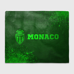 Плед флисовый Monaco - green gradient по-горизонтали, цвет: 3D-велсофт