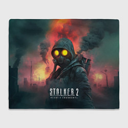 Плед флисовый Stalker 2 радиоактивный дым, цвет: 3D-велсофт