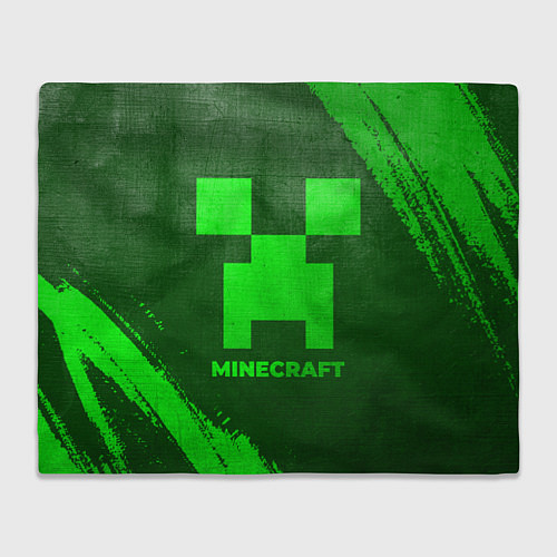 Плед Minecraft - green gradient / 3D-Велсофт – фото 1