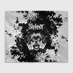 Плед Slipknot рок пес