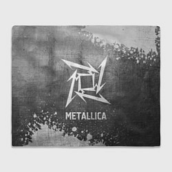 Плед флисовый Metallica - grey gradient, цвет: 3D-велсофт