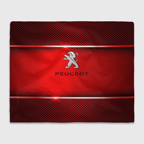 Плед Peugeot metal steel / 3D-Велсофт – фото 1