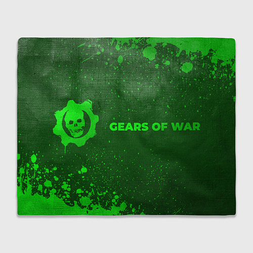 Плед Gears of War - green gradient по-горизонтали / 3D-Велсофт – фото 1