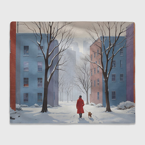 Плед Прогулка зима / 3D-Велсофт – фото 1