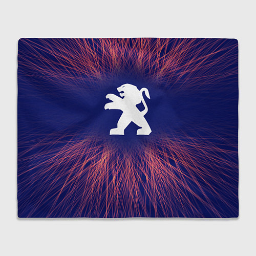 Плед Peugeot red energy / 3D-Велсофт – фото 1