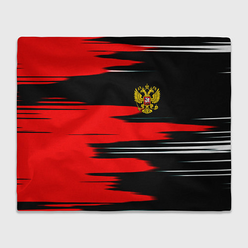 Плед Россия полосы краски / 3D-Велсофт – фото 1