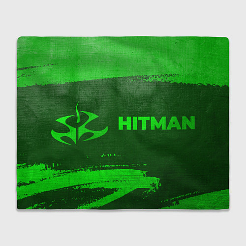 Плед Hitman - green gradient по-горизонтали / 3D-Велсофт – фото 1