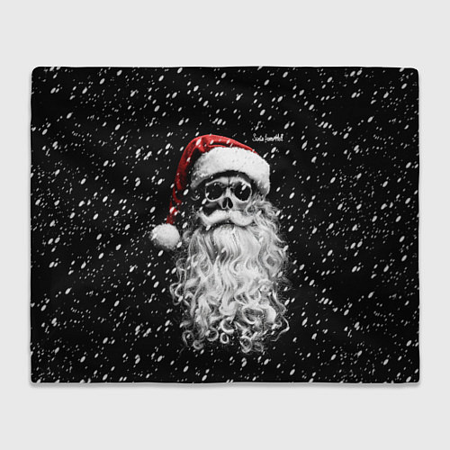 Плед Санта из ада - снежная ночь / 3D-Велсофт – фото 1