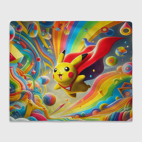 Плед Super Pikachu - ai art fantasy / 3D-Велсофт – фото 1