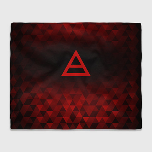 Плед Thirty Seconds to Mars red poly / 3D-Велсофт – фото 1