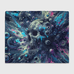 Плед Vanguard compozition with skull - ai art fantasy