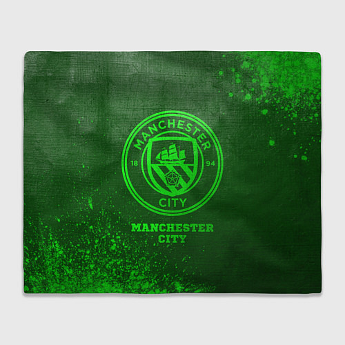 Плед Manchester City - green gradient / 3D-Велсофт – фото 1