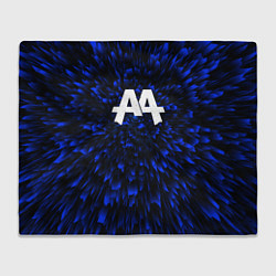 Плед флисовый Asking Alexandria blue energy, цвет: 3D-велсофт