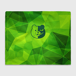 Плед флисовый Danganronpa green poly, цвет: 3D-велсофт