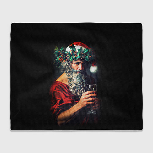 Плед Бог виноделия на Рождество / 3D-Велсофт – фото 1