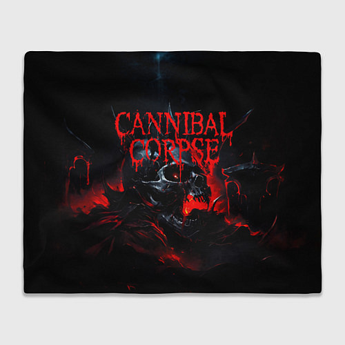 Плед Cannibal Corpse кровавый череп / 3D-Велсофт – фото 1