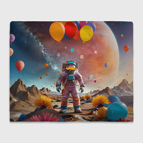 Плед Праздничный космонавт / 3D-Велсофт – фото 1