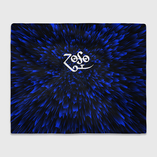 Плед Led Zeppelin blue energy / 3D-Велсофт – фото 1