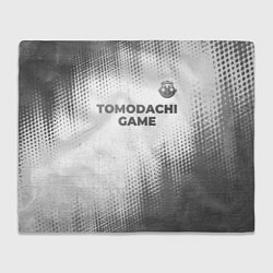 Плед флисовый Tomodachi Game - white gradient посередине, цвет: 3D-велсофт