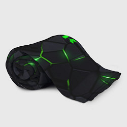 Плед флисовый Kawasaki - плиты с эффектом свечения, цвет: 3D-велсофт — фото 2