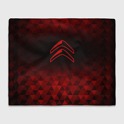 Плед Citroen red poly