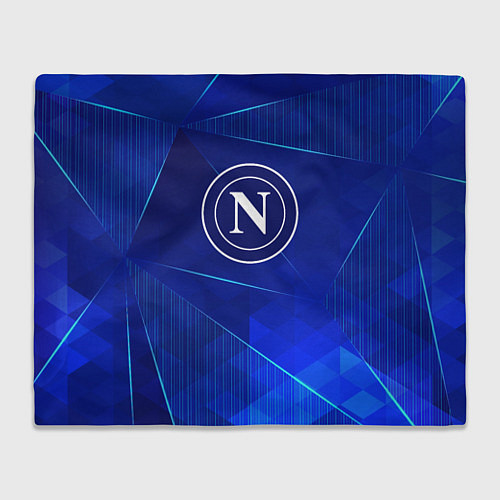 Плед Napoli blue poly / 3D-Велсофт – фото 1