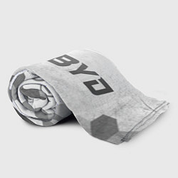 Плед флисовый BYD - white gradient по-горизонтали, цвет: 3D-велсофт — фото 2