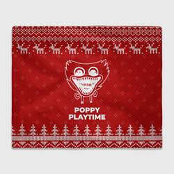 Плед Новогодний Poppy Playtime с оленями