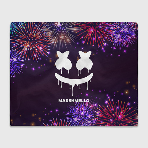Плед Праздничный Marshmello / 3D-Велсофт – фото 1