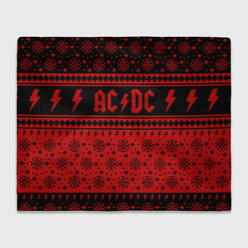 Плед ACDC christmas sweater / 3D-Велсофт – фото 1