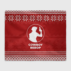 Плед флисовый Новогодний Cowboy Bebop, цвет: 3D-велсофт