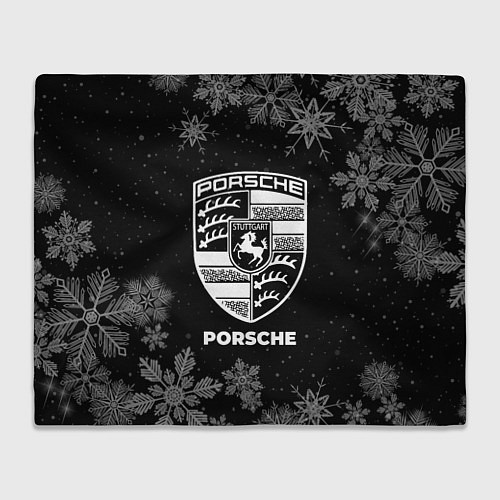 Плед Снежный Porsche / 3D-Велсофт – фото 1