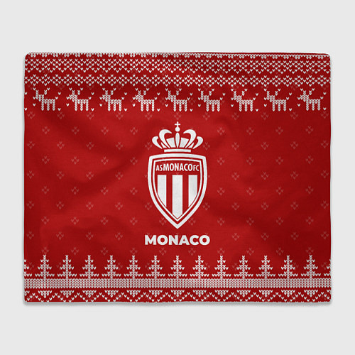 Плед Новогодний Monaco с оленями / 3D-Велсофт – фото 1