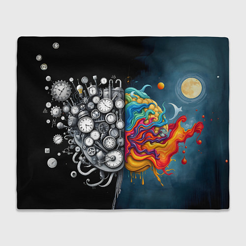 Плед Креативный мозг / 3D-Велсофт – фото 1