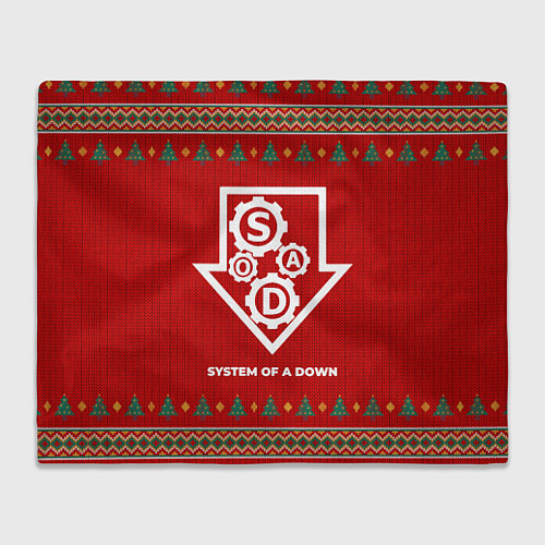 Плед System of a Down new year / 3D-Велсофт – фото 1