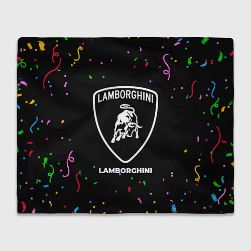 Плед Lamborghini конфети / 3D-Велсофт – фото 1