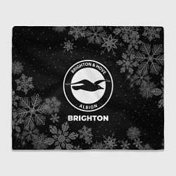 Плед флисовый Снежный Brighton, цвет: 3D-велсофт