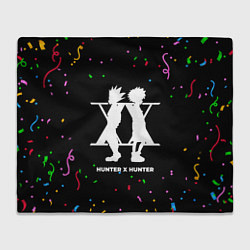 Плед флисовый Hunter x Hunter конфети, цвет: 3D-велсофт