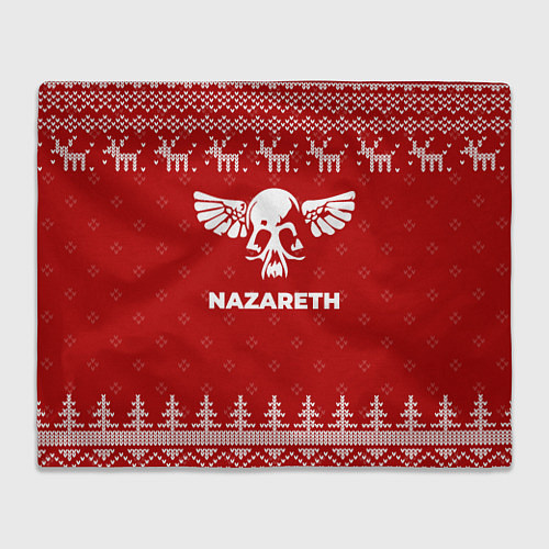 Плед Новогодний Nazareth с оленями / 3D-Велсофт – фото 1