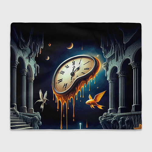 Плед Течение времени - сюрреализм / 3D-Велсофт – фото 1