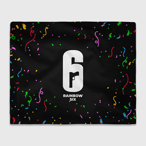 Плед Rainbow Six конфети / 3D-Велсофт – фото 1