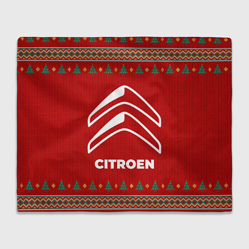 Плед Citroen new year / 3D-Велсофт – фото 1