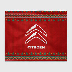 Плед флисовый Citroen new year, цвет: 3D-велсофт