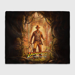 Плед флисовый Инди Indiana Jones and the great circle, цвет: 3D-велсофт