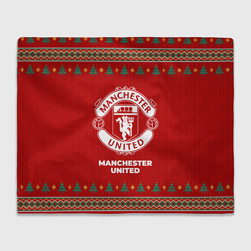 Плед Manchester United new year / 3D-Велсофт – фото 1