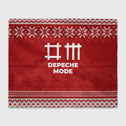 Плед флисовый Новогодний Depeche Mode, цвет: 3D-велсофт